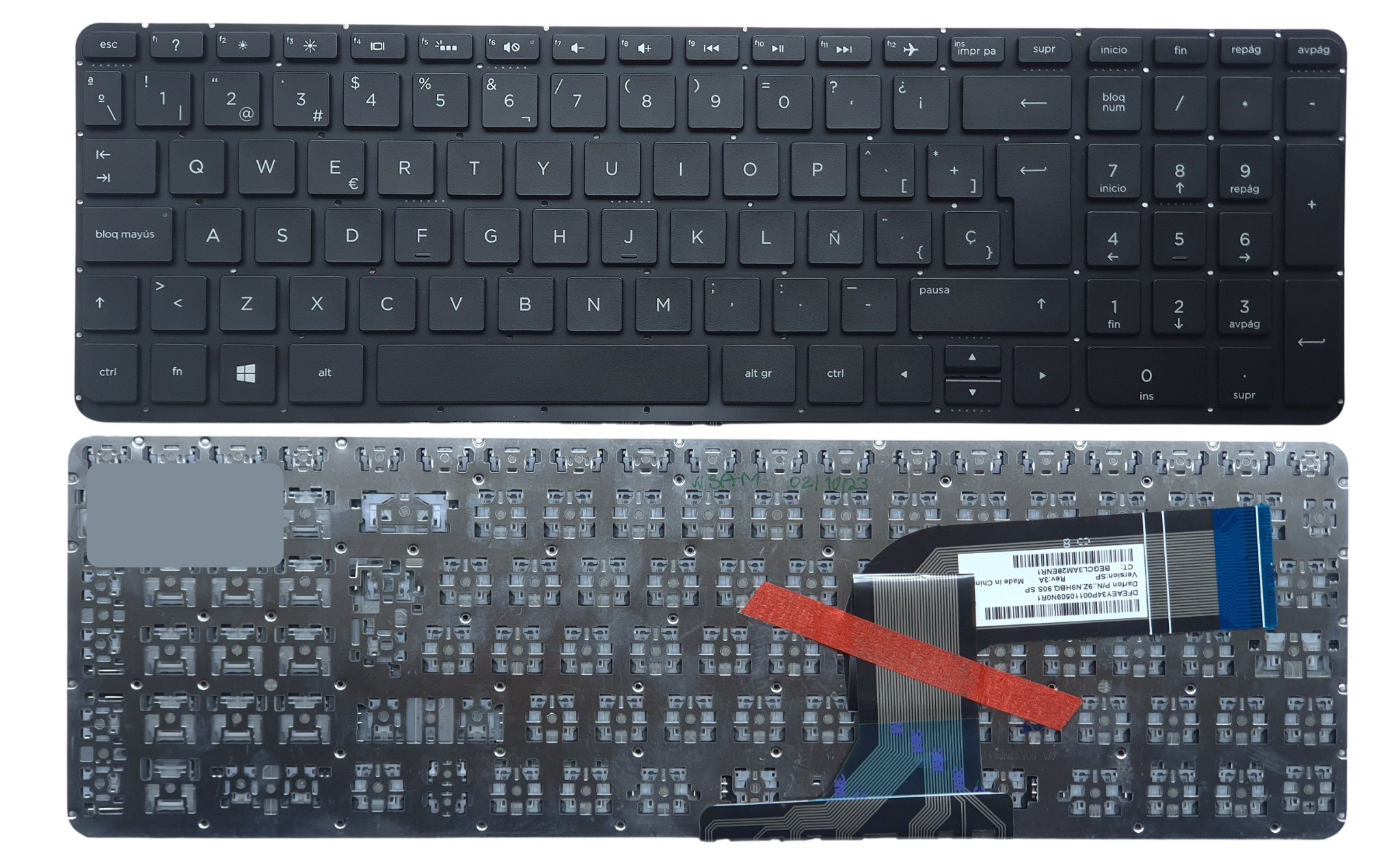 TECLADO ORIGINAL HP PAVILION 15P 15-P 15J 15T-P 15-K 15Z-P 15-V 17-F